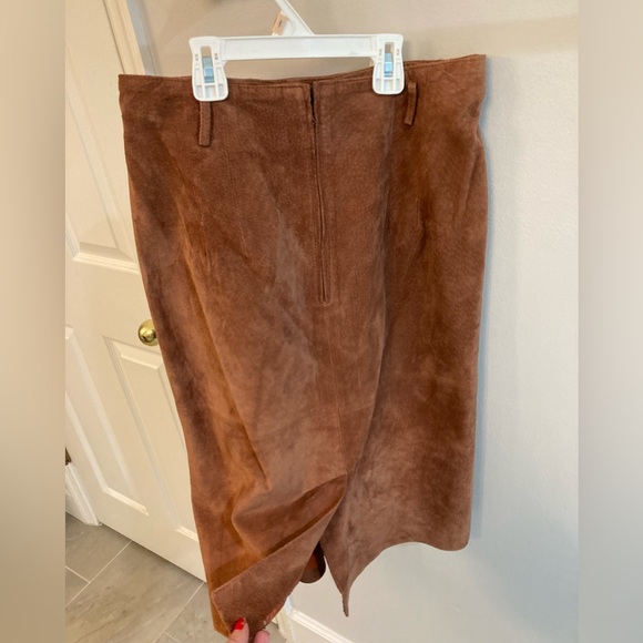 Vintage design assets leather skirt size 10 - Picture 4 of 5